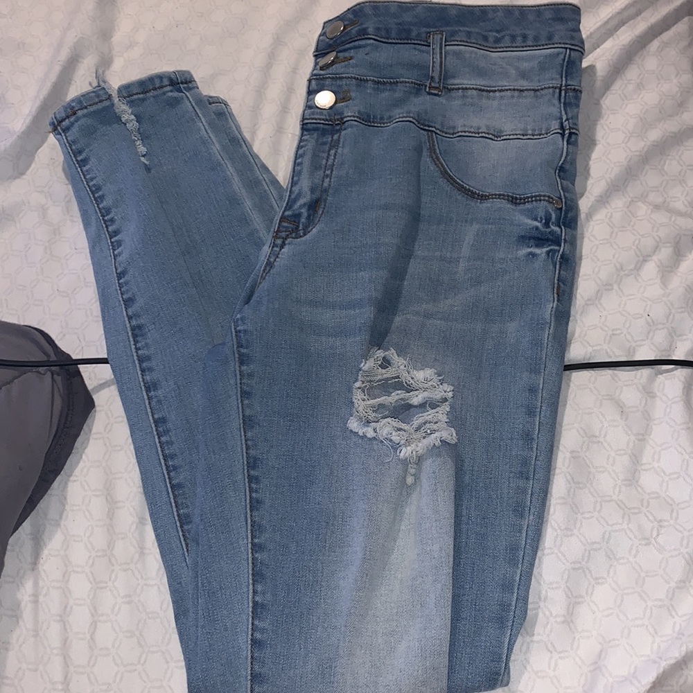 Refuge Light Wash High Waisted Jeggings